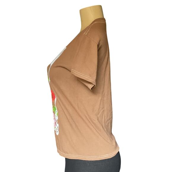 Vintage Strawberry Shortcake Graphic T-Shirt XS • Brown • Made in Mexico - Picture 4 of 7